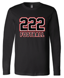 Haymaker Football 222 Long Sleeve Bella Canvas Tee