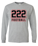Haymaker Football 222 Long Sleeve Gildan Tee