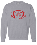 Haymaker Red Football Gildan Crewneck
