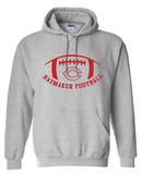 Haymaker Red Football Gildan Hoodie