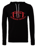 Haymaker Red Football Bella Canvas Hoodie
