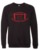 Haymaker Red Football Bella Canvas Crewneck