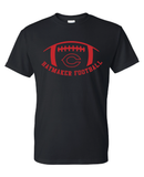 Haymaker Red Football Gildan Short Sleeve Tee