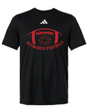 Haymaker Red Football Adidas Short Sleeve Tee