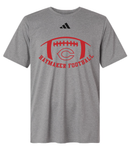 Haymaker Red Football Adidas Short Sleeve Tee