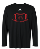 Haymaker Red Football Adidas Long Sleeve Tee