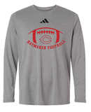 Haymaker Red Football Adidas Long Sleeve Tee