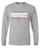 Haymaker Football Long Sleeve Gildan Tee