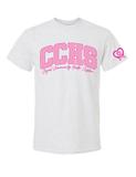 CCHS Pink Varsity Gildan Short Sleeve Tee