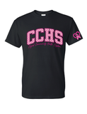 CCHS Pink Varsity Gildan Short Sleeve Tee