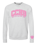 CCHS Pink Varsity Bella Canvas Crewneck