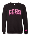 CCHS Pink Varsity Bella Canvas Crewneck