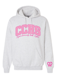 CCHS Pink Varsity Gildan Hoodie