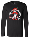 Homer Haymaker Softball Long Sleeve Bella Canvas Tee