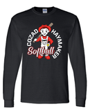 Homer Haymaker Softball Long Sleeve Gildan Tee
