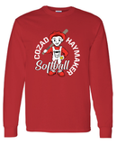 Homer Haymaker Softball Long Sleeve Gildan Tee