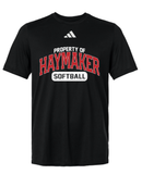 Property of Haymaker Softball Adidas Short Sleeve Tee