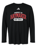 Property of Haymaker Softball Adidas Long Sleeve Tee