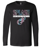 Splash Basketball Long Sleeve Bella Canvas Tee