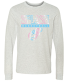 Splash Basketball Long Sleeve Bella Canvas Tee