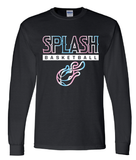 Splash Basketball Long Sleeve Gildan Tee