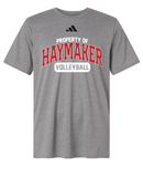 Property of Haymaker Volleyball Adidas Short Sleeve Tee