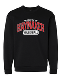 Property of Haymaker Volleyball Adidas Crewneck Sweatshirt